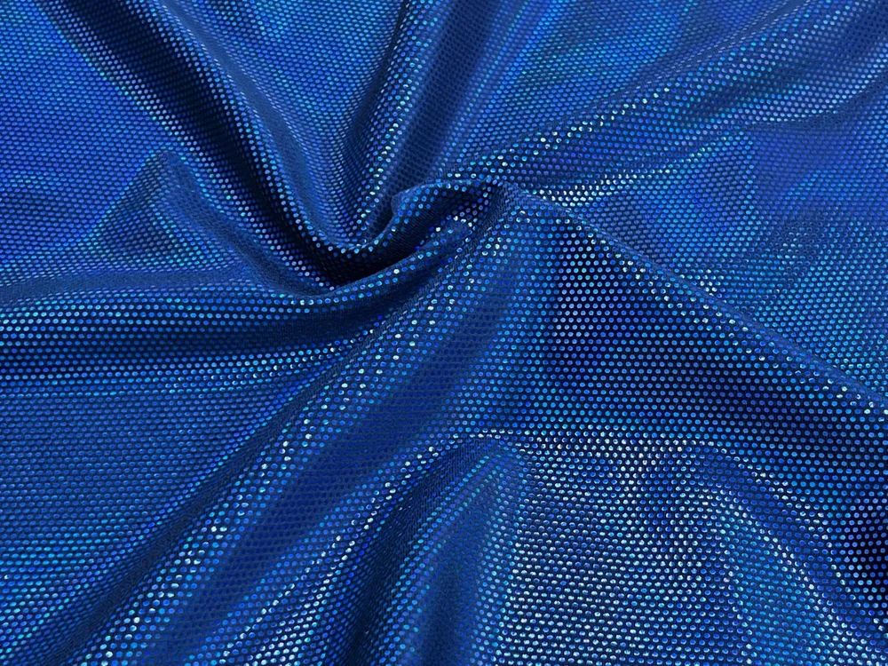 Stretch Velvet with Holographic Dot Foil — NK Textile